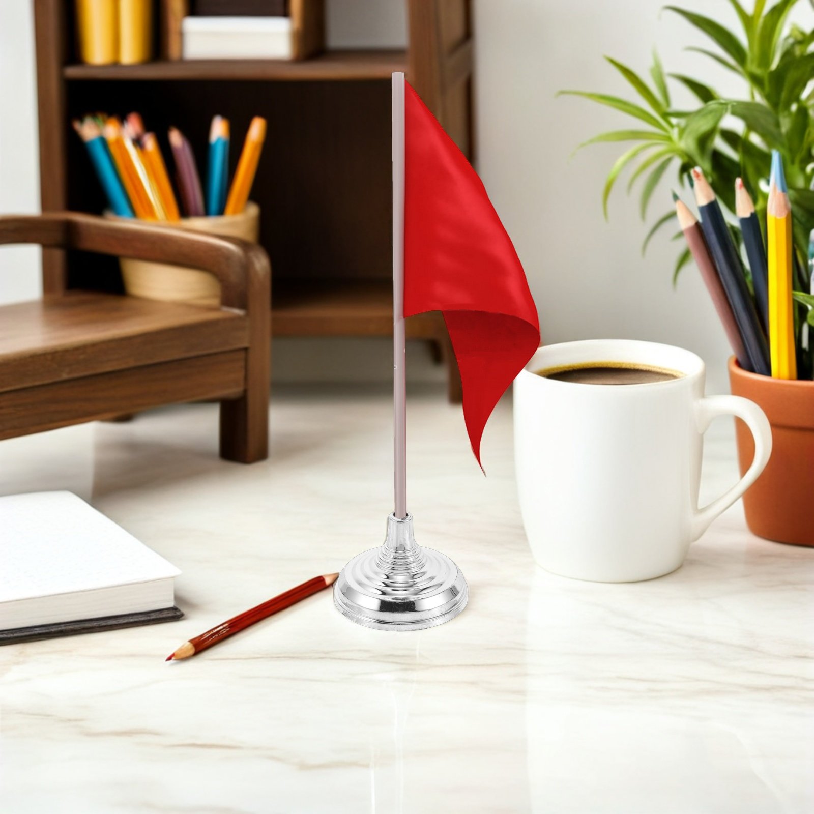 12Pcs Silver Mini Desk Flag St - Office Furniture Design ulasan dan harga