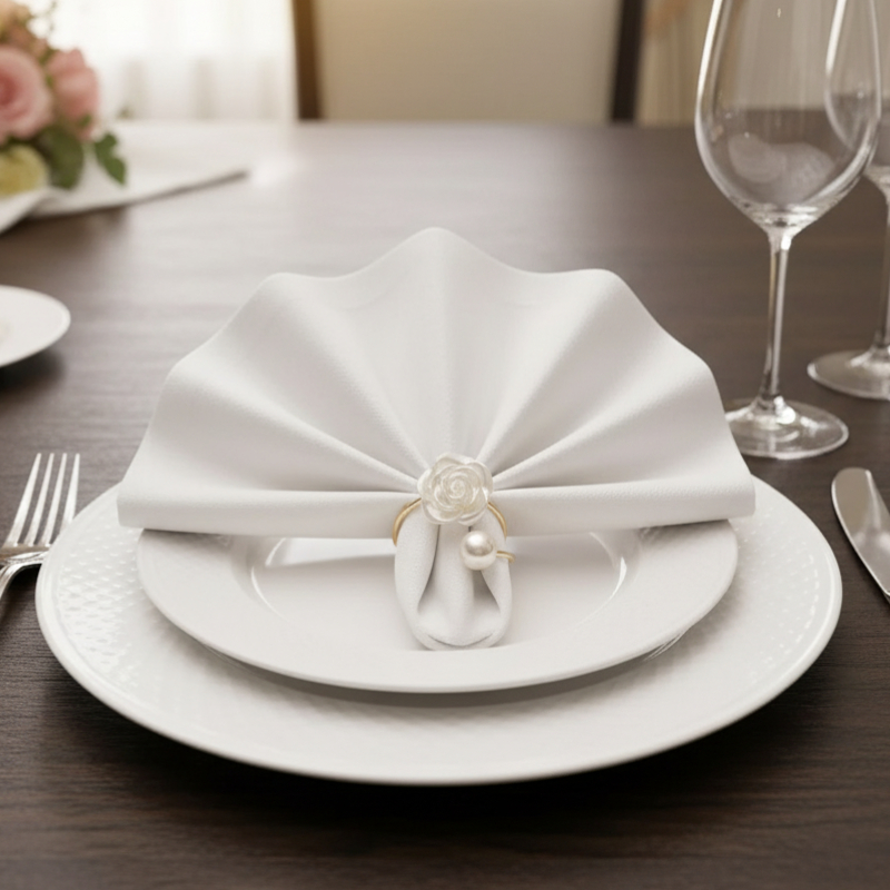 1-24PCS Elegant Pearl Rose Nap - Conference Table Round ulasan dan harga