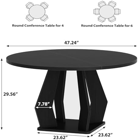 Round Conference Table for 4-6 - Conference Table Round ulasan dan harga