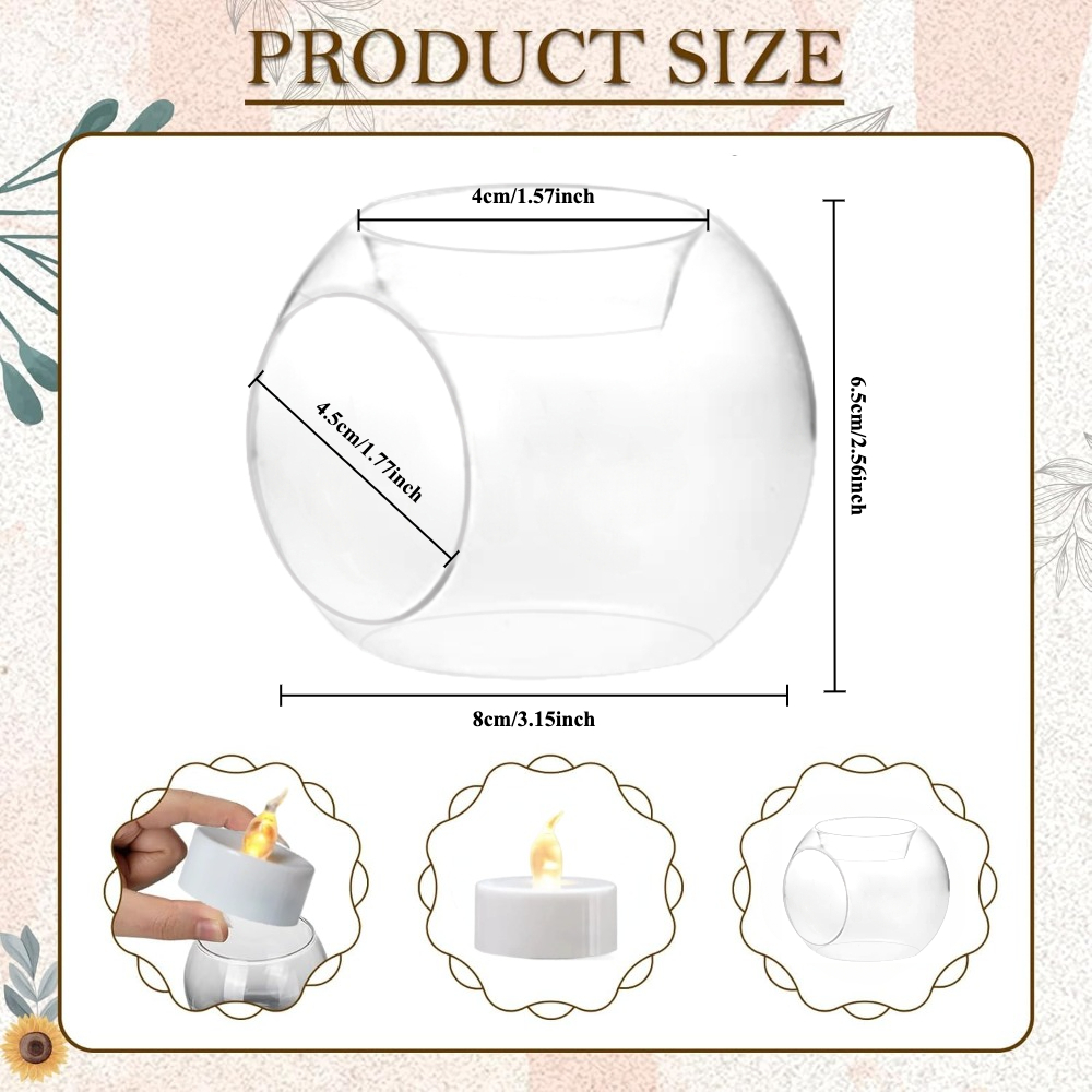 6/12pcs Glass Round Hollow Can - Conference Table Round ulasan dan harga