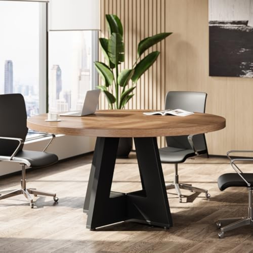 47-Inch Round Conference Table - Conference Table Round ulasan dan harga