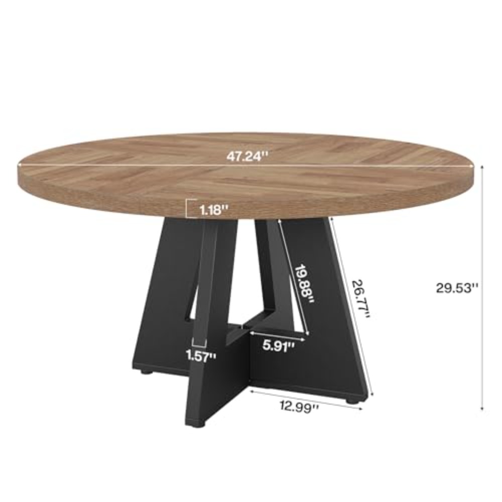 47-Inch Round Conference Table - Conference Table Round ulasan dan harga