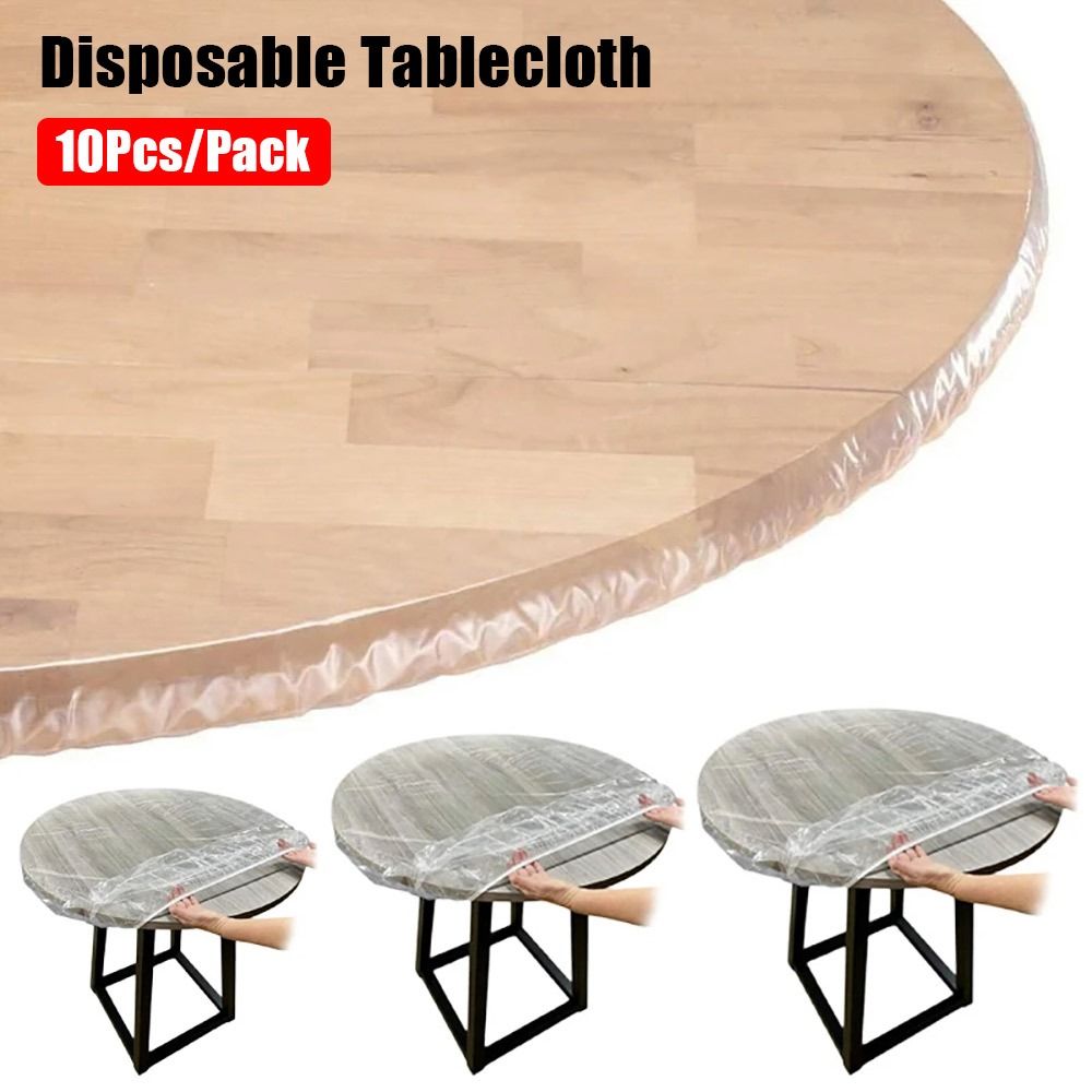 10Pcs Thickened PE Disposable  - Conference Table Round ulasan dan harga